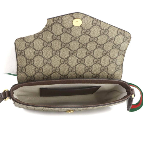 Ophidia Envelope Flap Shoulder Bag GG Coated Canvas Mini