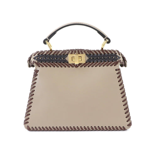 Peekaboo ISeeU Bag Woven Leather Small