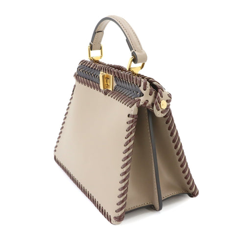 Peekaboo ISeeU Bag Woven Leather Small