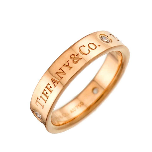 Band Ring 18K Rose Gold With Diamond