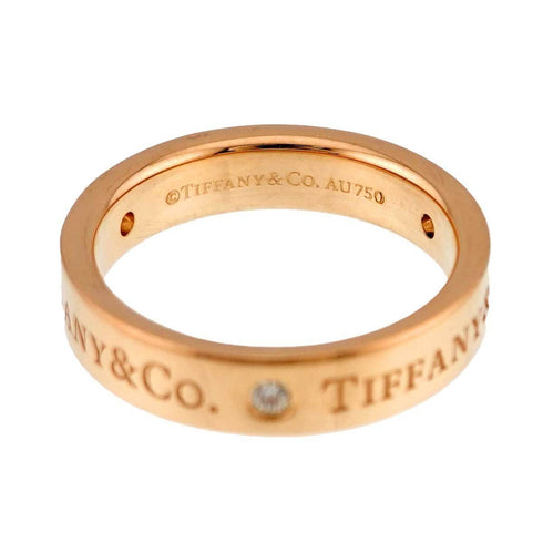 Band Ring 18K Rose Gold With Diamond