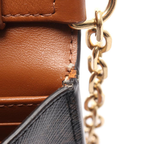 Triomphe Envelope Wallet on Chain Triomphe Coated Canvas