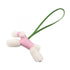 Charm Agneau Milo and Leather Green Pink Handbag Charm