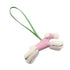 Charm Agneau Milo and Leather Green Pink Handbag Charm