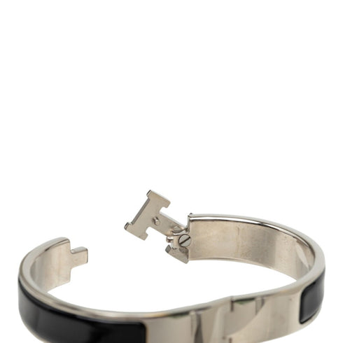 Click H Bracelet Enamel Black