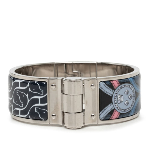 Charm Bracelet Enamel and Metal Multi-Color Silver