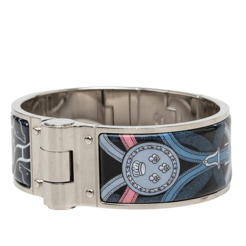 Charm Bracelet Enamel and Metal Multi-Color Silver