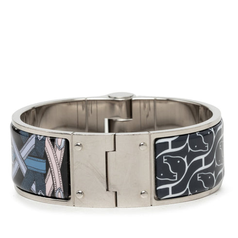 Charm Bracelet Enamel and Metal Multi-Color Silver