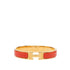Click H Bracelet Enamel Gold Orange Red