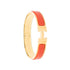 Click H Bracelet Enamel Gold Orange Red