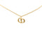 CD Pendant Necklace Gold
