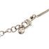 CC Logo Flower Pendant Necklace Silver-Tone Metal