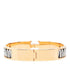 Click H Zebra Print Bracelet Enamel Black and White