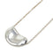 Bean Pendant Necklace Sterling Silver 12.8mm