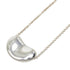 Bean Pendant Necklace Sterling Silver 12.8mm