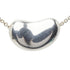 Bean Pendant Necklace Sterling Silver 12.8mm