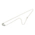 Bean Pendant Necklace Sterling Silver 12.8mm
