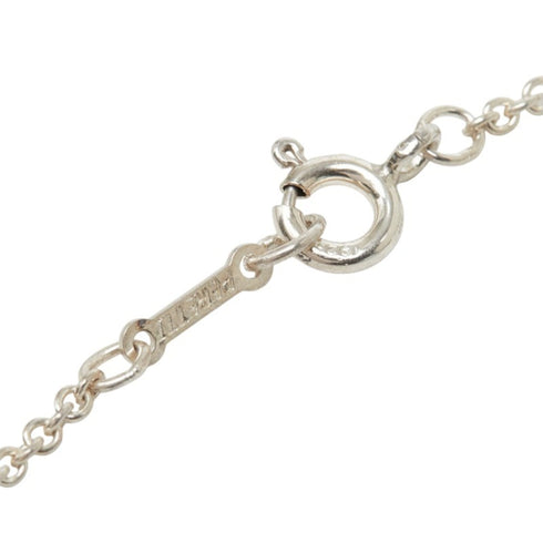 Bean Pendant Necklace Sterling Silver 12.8mm