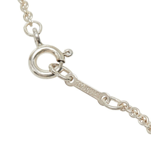 Bean Pendant Necklace Sterling Silver 12.8mm