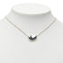 Bean Pendant Necklace Sterling Silver 12.8mm