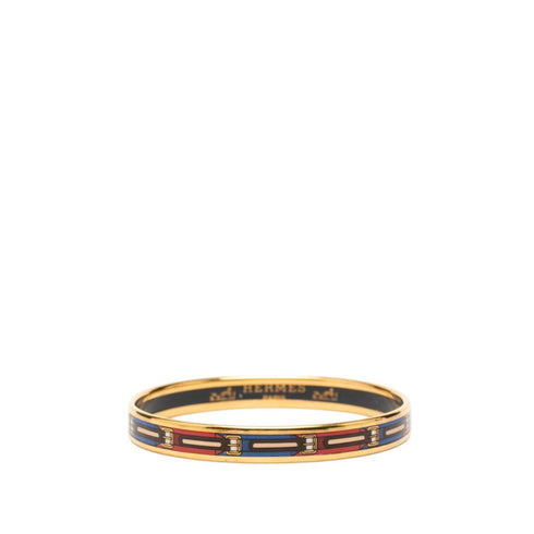 Cloisonné Enamel Bangle Gold Plated Mini Bracelet