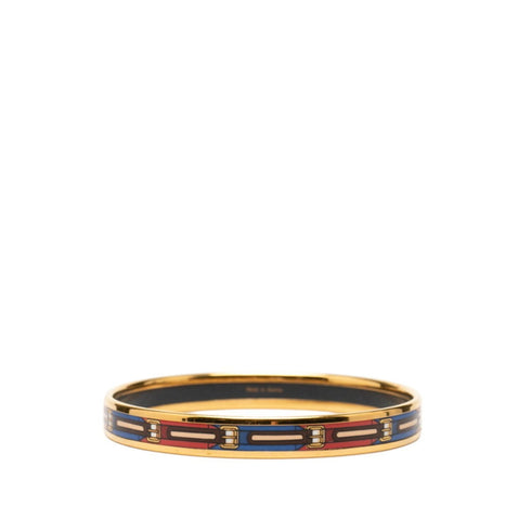 Cloisonné Enamel Bangle Gold Plated Mini Bracelet