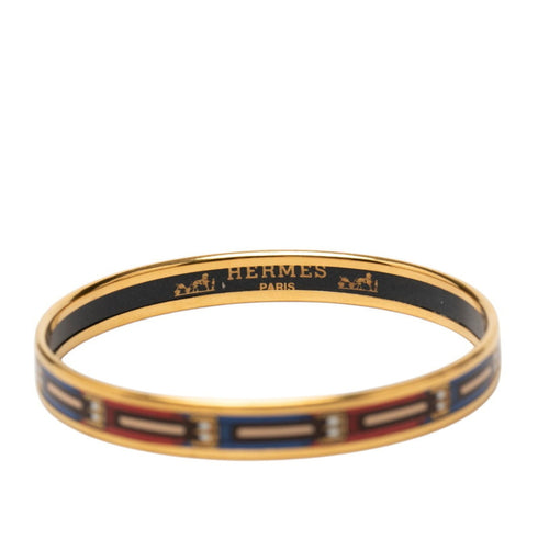 Cloisonné Enamel Bangle Gold Plated Mini Bracelet