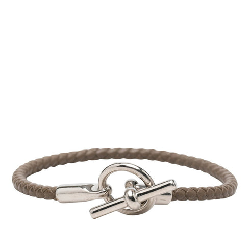 Glenan Bracelet Leather and Metal Beige