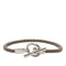 Glenan Bracelet Leather and Metal Beige