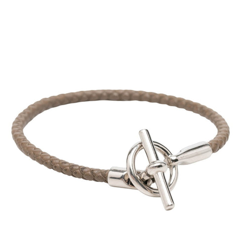 Glenan Bracelet Leather and Metal Beige