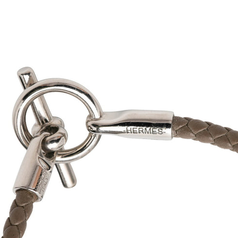 Glenan Bracelet Leather and Metal Beige