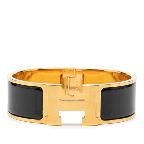 Clic Clac Bracelet Black Enamel