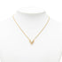 Essential V Chain Pendant Necklace Gold