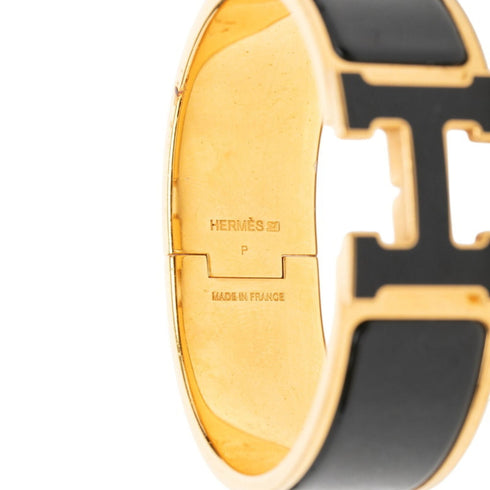 Clic Clac Bracelet Enamel Black Mini