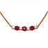 Pendant Necklace 18K Yellow Gold With Diamond and Ruby