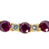 Pendant Necklace 18K Yellow Gold With Diamond and Ruby