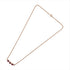 Pendant Necklace 18K Yellow Gold With Diamond and Ruby