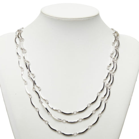 Pendant Necklace Silver Metal