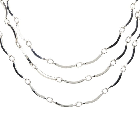 Pendant Necklace Silver Metal