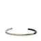 Bracelet Metal and Rubber Black and Silver