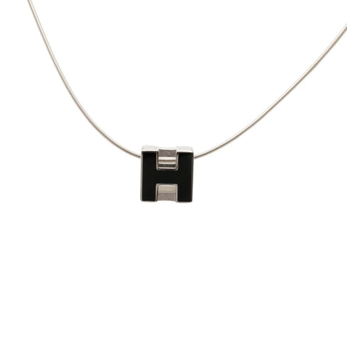 Pendant Necklace Metal Black