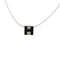 Pendant Necklace Metal Black