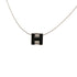 Pendant Necklace Metal Black
