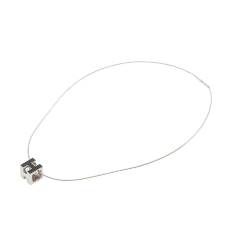 Pendant Necklace Metal Black