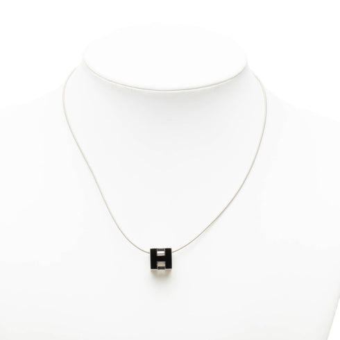 Pendant Necklace Metal Black