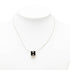 Pendant Necklace Metal Black