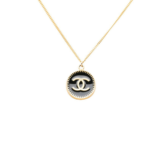 CC Logo Chain Pendant Necklace Metal