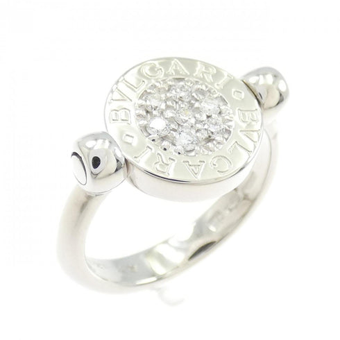 Band Ring 18K White Gold with Diamond and Onyx