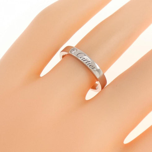 Band Ring Platinum with Diamond