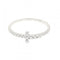 T Wire Ring 18K White Gold and Diamond